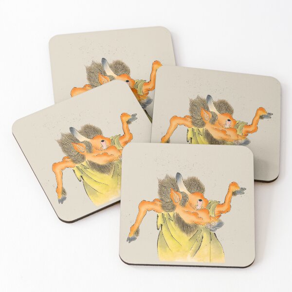 Item preview, Uma-Shika Japanese Scroll Bakemono Zukushi Yokai Monster  designed and sold by TackyTime.
