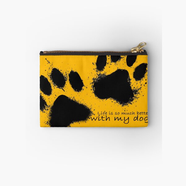 Item preview, Distressed Dog Paw Prints | Rustic Animal Tracks | Vintage Pet Lover Design | Puppy & Cat Paw Print Art | Transparent Background Sticker designed and sold by Kittcatking.
