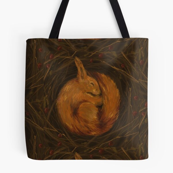 Item preview, Sleeping Red Squirrel Painting designed and sold by Emmy9254.