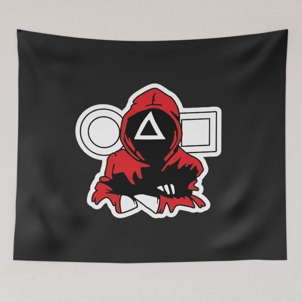 Item preview, Minimalist Squid Game Guard - Triangle Mask Vector Art designed and sold by alalame.