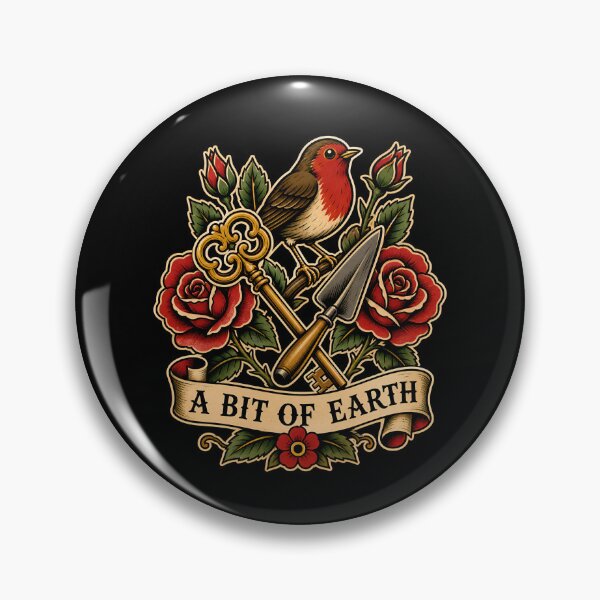 Item preview, The Secret Garden A Bit Of Earth Traditional Tattoo Flash designed and sold by Fenay Designs.