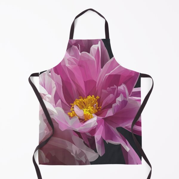 Item preview, Geometric Low Poly Pink Peony Bloom designed and sold by Apex_Visuals.