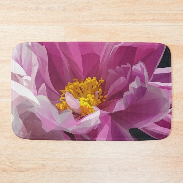 Item preview, Geometric Low Poly Pink Peony Bloom designed and sold by Apex_Visuals.
