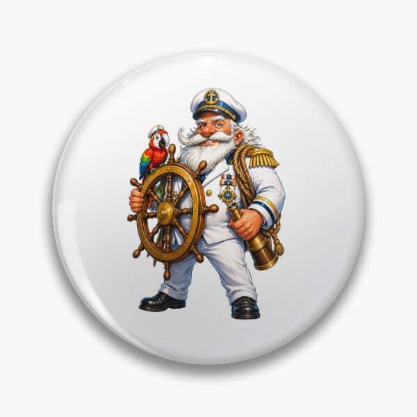 Item preview, Funny Ship Captain designed and sold by AlexLineArt.