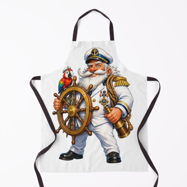 Aperçu de l'œuvre Capitaine de navire drôle créée et vendue par AlexLineArt.