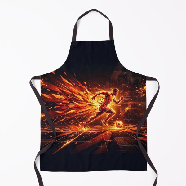 Item preview, Fiery Soccer Player in Motion designed and sold by AnnArtshock.