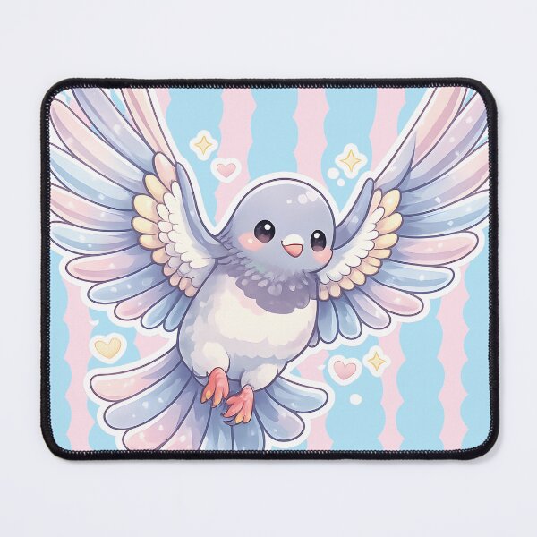 Item preview, Cute Pastel Flying Pigeon with stripes designed and sold by azule1.