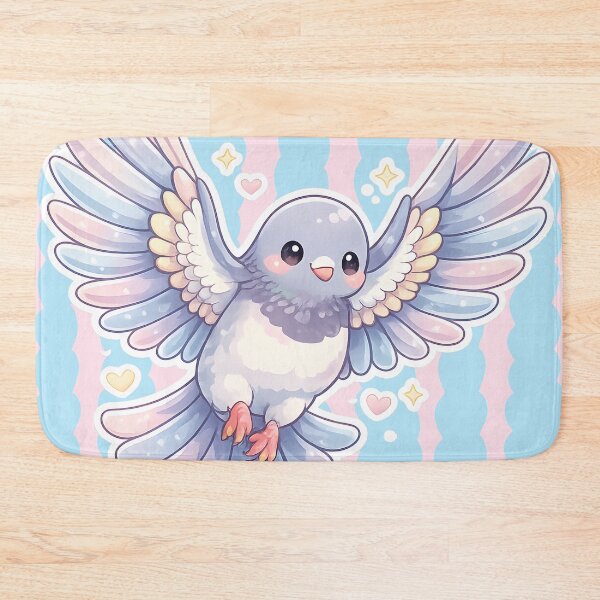 Item preview, Cute Pastel Flying Pigeon with stripes designed and sold by azule1.