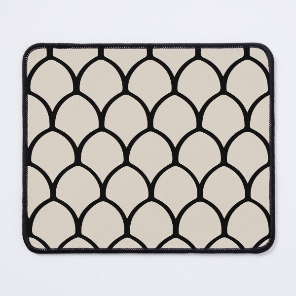 Item preview, Tropical Pineapple Pattern in Black and Linen White designed and sold by tonymagnerart.