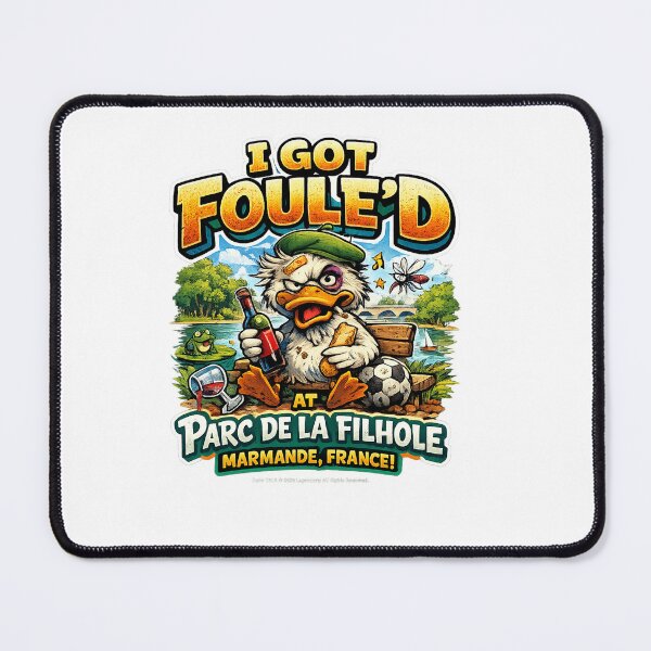 Item preview, I Got Foul'ed at Parc de La Filhole Funny Duck T-Shirt | Marmande France Travel Souvenir | Camping & French Vacation Graphic Tee designed and sold by Sushikidsntod.