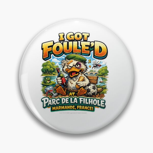Item preview, I Got Foul'ed at Parc de La Filhole Funny Duck T-Shirt | Marmande France Travel Souvenir | Camping & French Vacation Graphic Tee designed and sold by Sushikidsntoddlers.