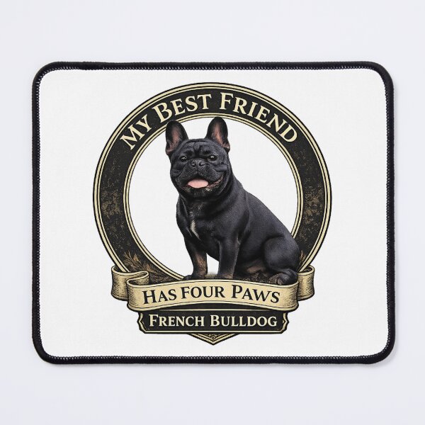 Item preview, My Best Friend Has Four Paws French Bulldog Vintage Dog Lover Gift designed and sold by FurAndFlaireg.
