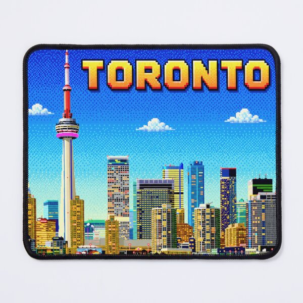 Item preview, Toronto Retro Pixel Art Skyline | CN Tower 8-Bit Cityscape | Vintage Canada Travel Sticker | Gamer Aesthetic | Toronto Souvenir | Pixel Art Design designed and sold by Kittcatking.