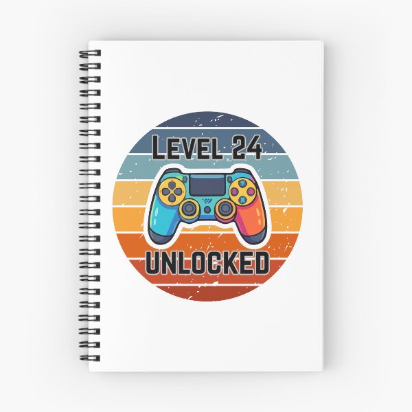 Item preview, Retro Gamer - Level 24 Unlocked designed and sold by MayaCordalia.