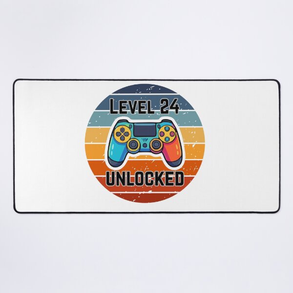 Item preview, Retro Gamer - Level 24 Unlocked designed and sold by MayaCordalia.