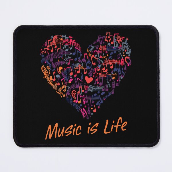 Item preview, Vibrant Symphony Note Heart - Music is Life Artistic Graphic designed and sold by ArthousePromos.