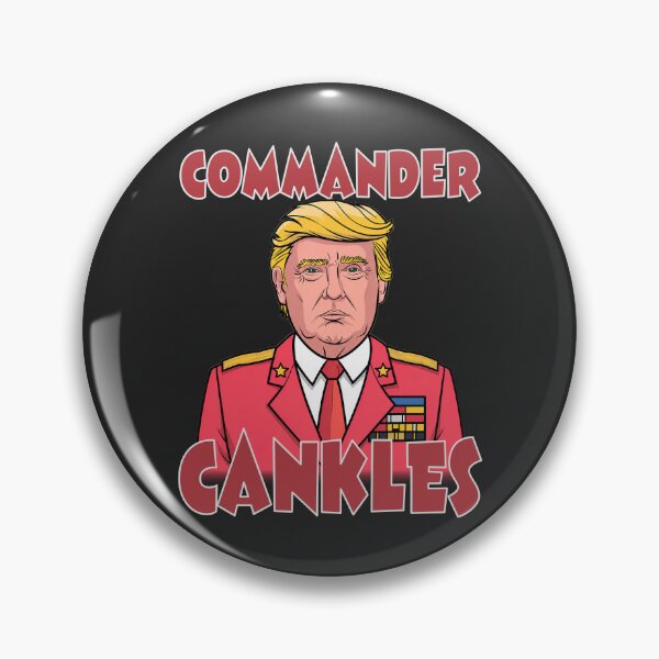 Item preview, Commander Cankles Trump Military Genius Satire designed and sold by 3MillsDesign.
