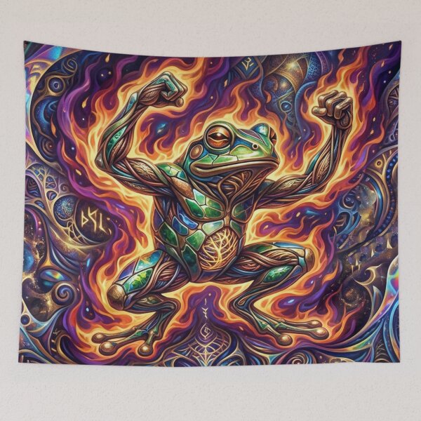 Item preview, Cosmic Triumph Frog designed and sold by Sigtrix.