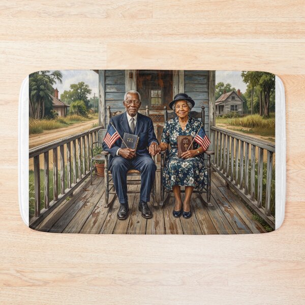 Artikelvorschau, Senior Black Couple Portrait entworfen und verkauft von Home Decor Art.