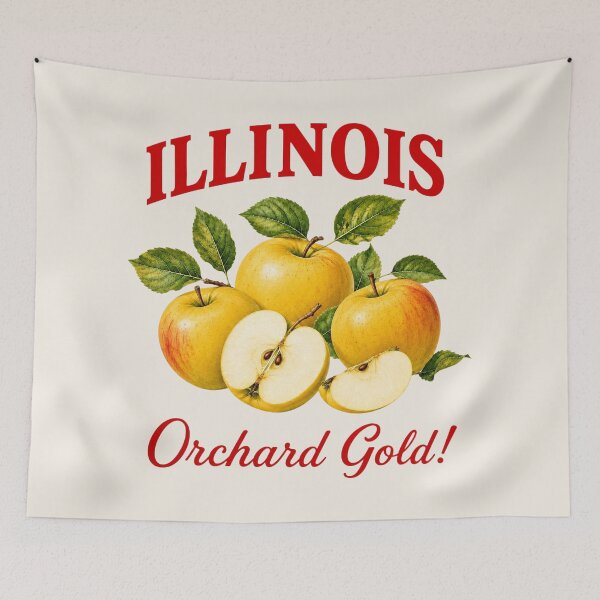 Item preview, Illinois Orchard Gold Apple Harvest designed and sold by The-Drip-Studio.