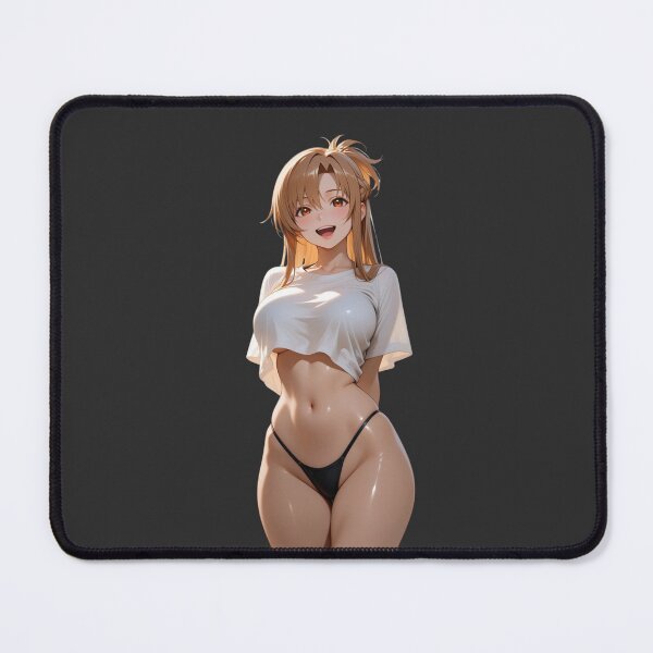 Item preview, Cute Anime Waifu Girl with Underboob Manga Stickers and Prints. designed and sold by Kyoot Prints.