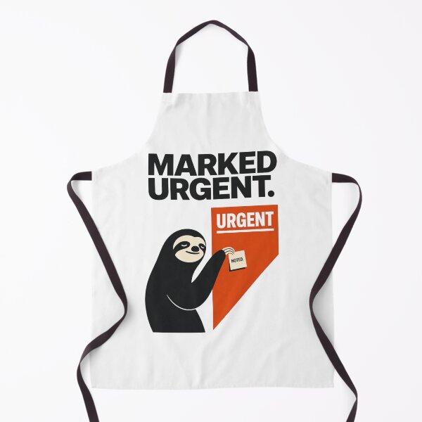 Item preview, Marked Urgent Noted Funny Sloth Office Humor Workplace Sarcasm designed and sold by Print Loft.