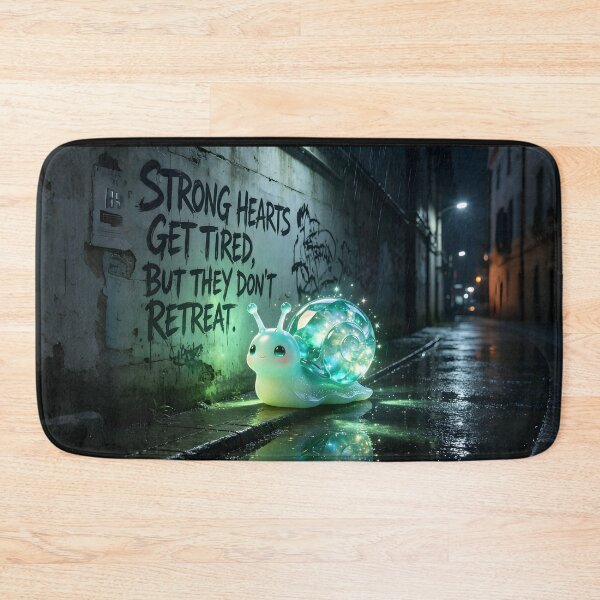 Item preview, Strong Hearts Don't Retreat - Emerald Snail Galaxy Art designed and sold by ABYSSLAB.