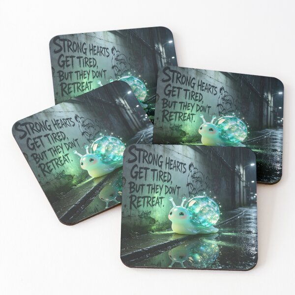 Item preview, Strong Hearts Don't Retreat - Emerald Snail Galaxy Art designed and sold by ABYSSLAB.