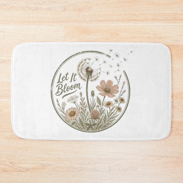 Item preview, Vintage Dandelion Let It Bloom Floral | Retro 70s Wildflower Distressed designed and sold by The Curio Cabinet.