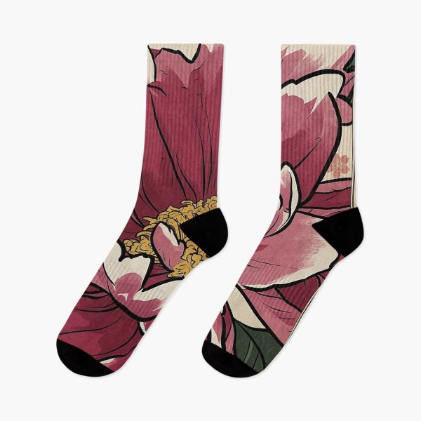 Item preview, Vintage Japanese Style Pink Peony Art designed and sold by Apex_Visuals.
