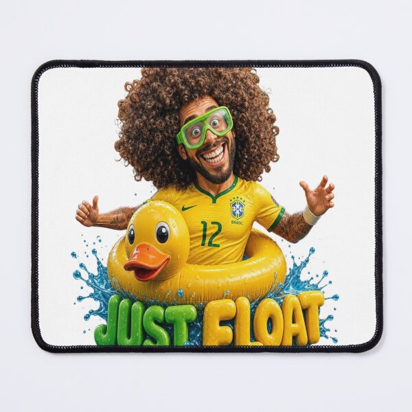 Item preview, Just Float Egyptian Soccer King Big Afro Pool Party Meme designed and sold by mo-carnival.