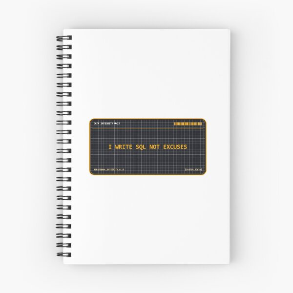 Item preview, I Write SQL Not Excuses Tech Badge designed and sold by Mohammed-Aydan.