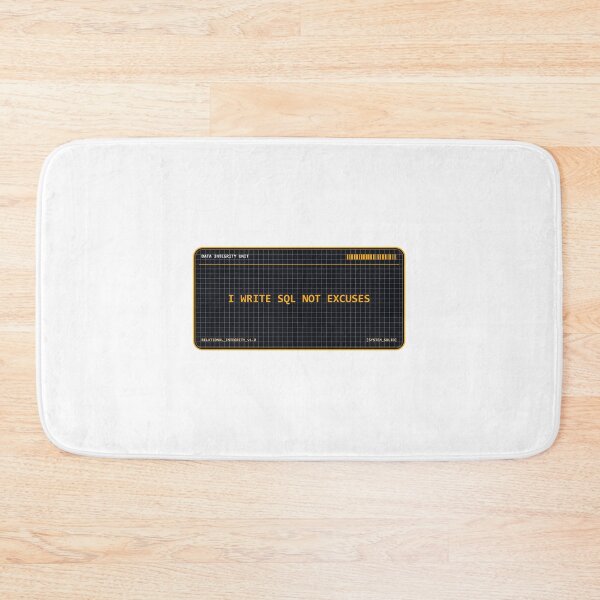 Item preview, I Write SQL Not Excuses Tech Badge designed and sold by Mohammed-Aydan.