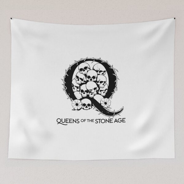 Item preview, QUEENS OF THE STONE AGE - Q SKULL BLACK OVERLAY designed and sold by Marciasgrosso.