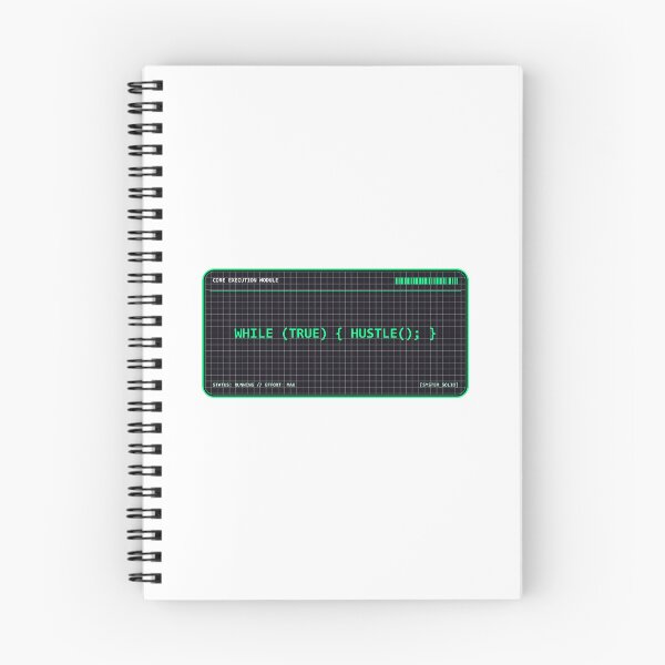 Item preview, While True Hustle Code Repeat Emblem designed and sold by Mohammed-Aydan.