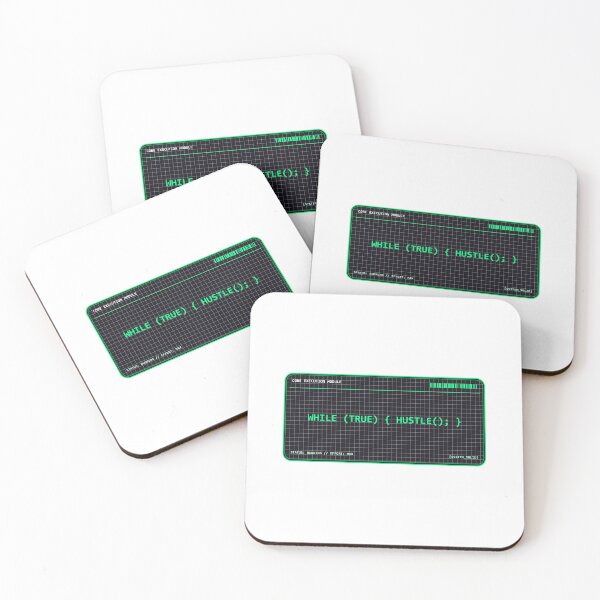 Item preview, While True Hustle Code Repeat Emblem designed and sold by Mohammed-Aydan.