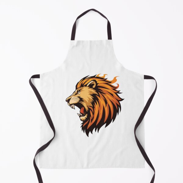 Item preview, Roaring Lion Head with Fire Mane Vector Art designed and sold by ByKayaPrints.