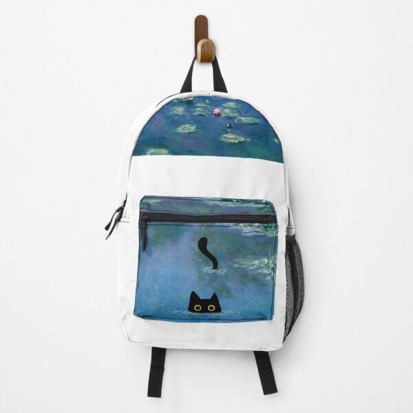 Item preview, Monet Cat in Water Lilies Pond designed and sold by PurrfectHome.