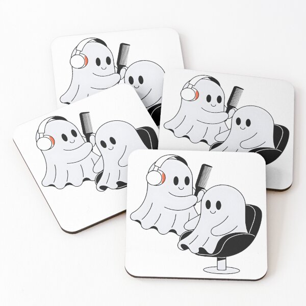 Item preview, Cute Ghost Hairdresser Funny Halloween Spooky Salon designed and sold by DariaOltes.