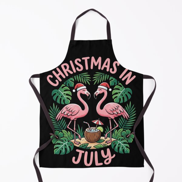 Item preview, Christmas In July Flamingos Tropical Holiday Shirt designed and sold by TeNovaStudio.