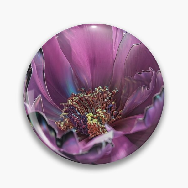 Item preview, Iridescent Cyberpunk Neon Peony Flower designed and sold by Apex_Visuals.