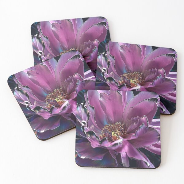 Item preview, Iridescent Cyberpunk Neon Peony Flower designed and sold by Apex_Visuals.