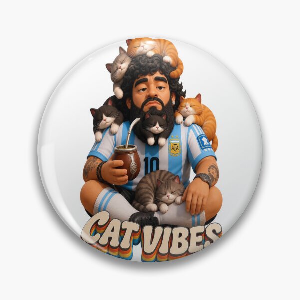 Item preview, Cat Vibes Bearded Soccer Star Deadpan Mate Cup Art designed and sold by mo-carnival.
