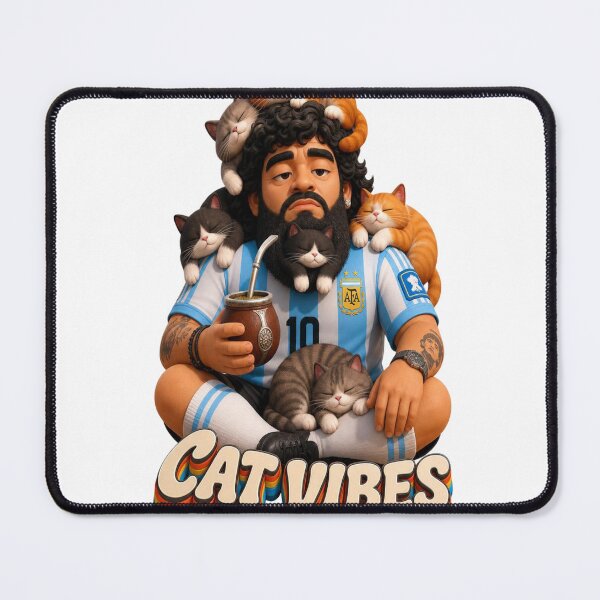 Item preview, Cat Vibes Bearded Soccer Star Deadpan Mate Cup Art designed and sold by mo-carnival.