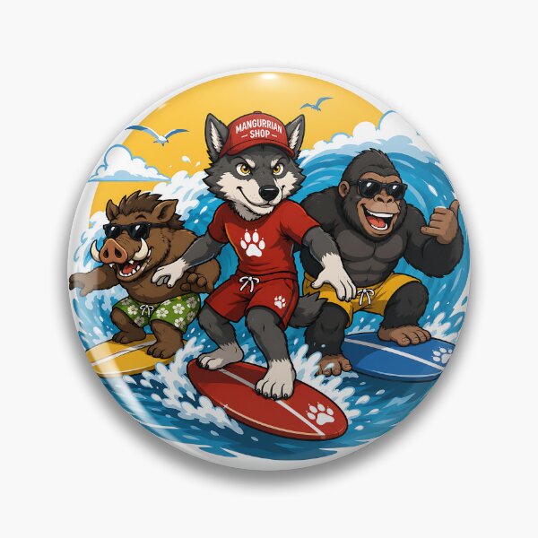 Item preview, Surfing Crew: Wild Summer Vibes designed and sold by Mangurrian Shop.