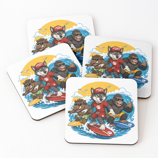 Item preview, Surfing Crew: Wild Summer Vibes designed and sold by Mangurrian Shop.