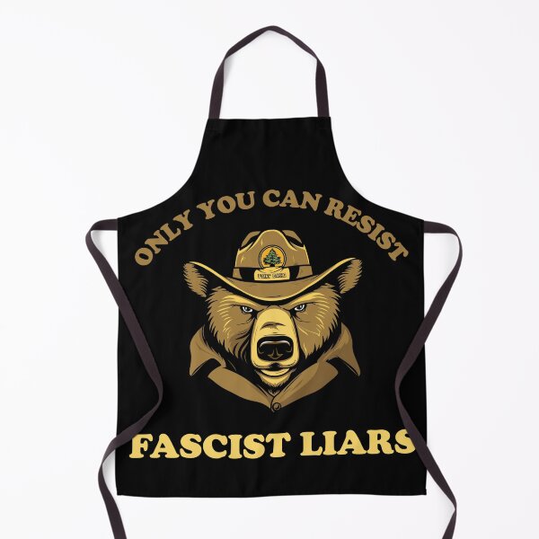 Item preview, Only You Can Resist Fascist Liars Retro Bear Shirt - Political Protest Activist T-Shirt - Anti Fascism Vintage Tee designed and sold by VectorForge.