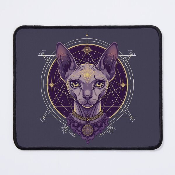 Item preview, Esoteric Mystic Sphynx Cat Tarot Card Art designed and sold by 77Clover.