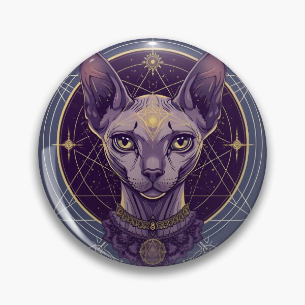 Item preview, Esoteric Mystic Sphynx Cat Tarot Card Art designed and sold by 77Clover.
