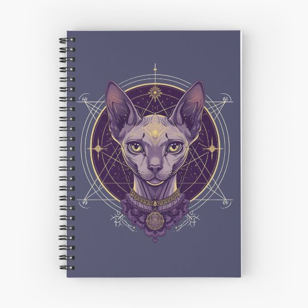 Item preview, Esoteric Mystic Sphynx Cat Tarot Card Art designed and sold by 77Clover.